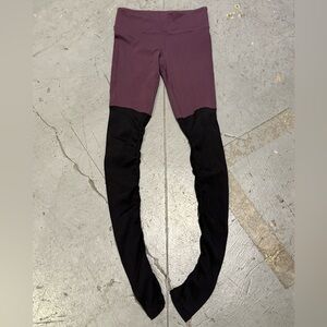 ALO Yoga Purple and Black Leggings